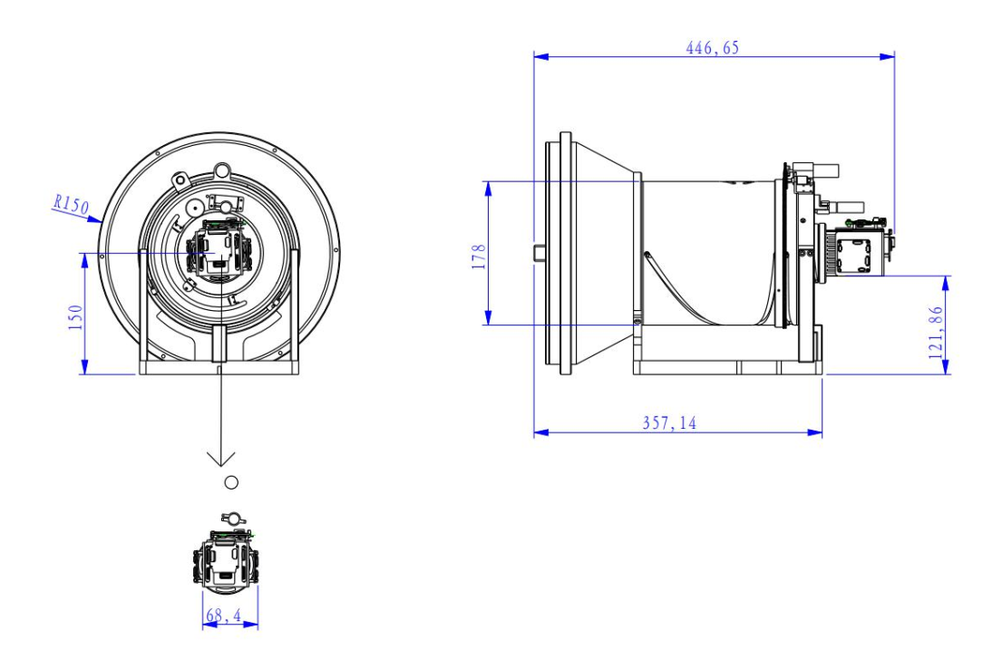 1280 thermal camera size